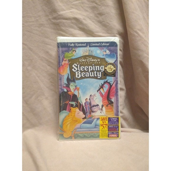 Disney Other - Disney Sleeping Beauty VHS Limited Edition Masterpiece Collection Factory Sealed